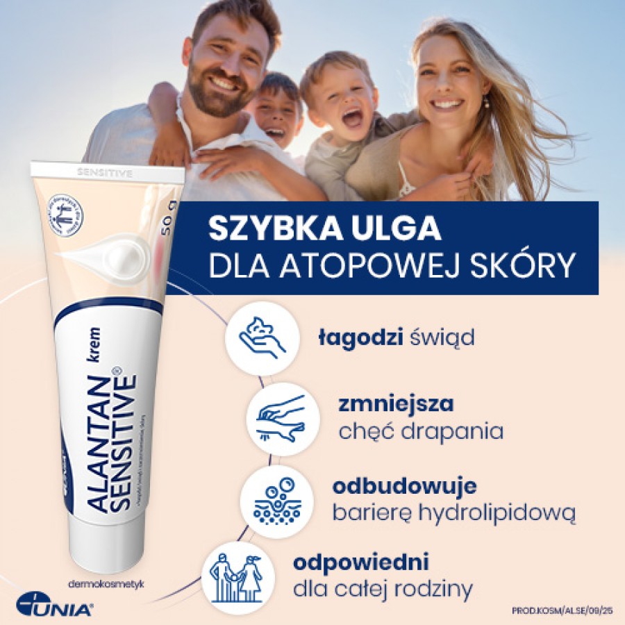Miniaturka artykułu - #1 Alantan Sensitive Krem z alantoiną do sk&oacute;ry wrażliwej, alergicznej, atopowej, 50 g