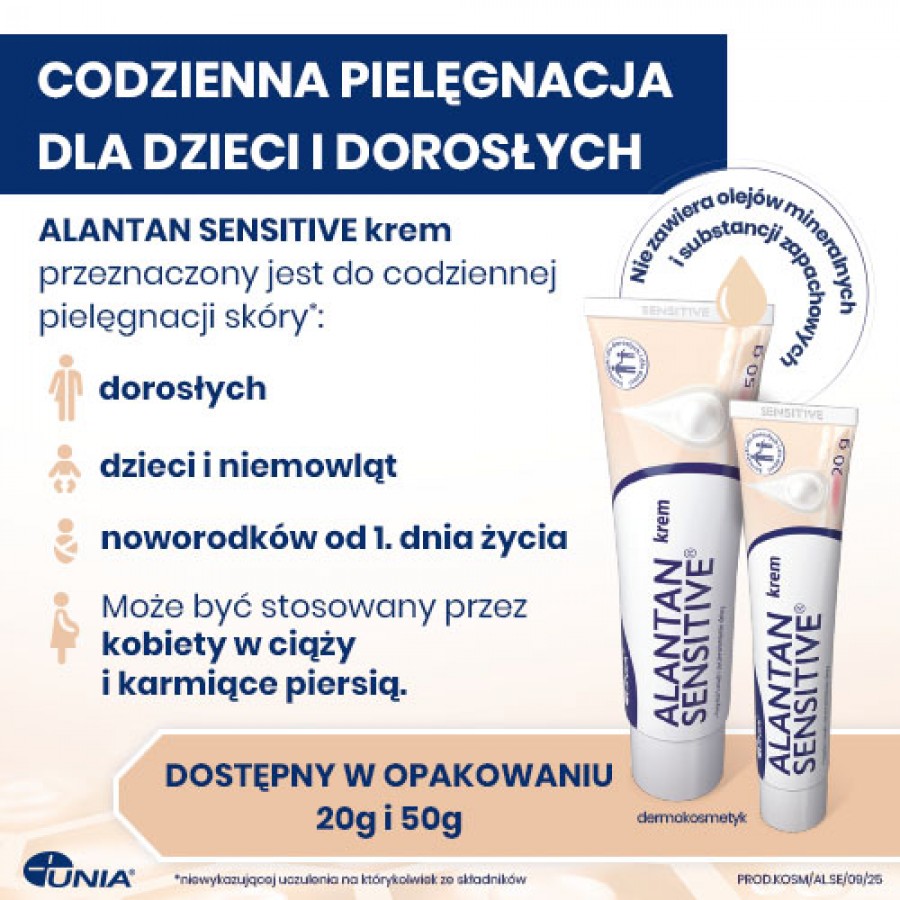 Zdjęcie produktu - 4 Alantan Sensitive Krem z alantoiną do sk&oacute;ry wrażliwej, alergicznej, atopowej, 50 g