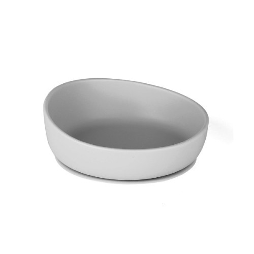 Miniaturka artykułu - #0 Doidy Bowl Miseczka- talerzyk z przyssawką kolor szary 350ml, 1szt.