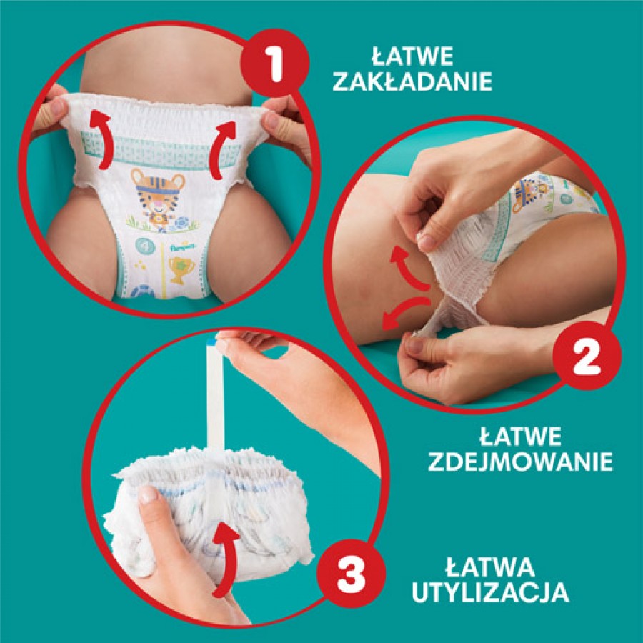 Miniaturka artykułu - #0 Pampers Pants 4 Pieluchomajtki dla dzieci 9&ndash;15 kg, 176 szt.