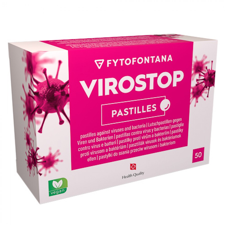 Miniaturka artykułu - #0 fytofontana VIROSTOP, 50 pastylek do ssania