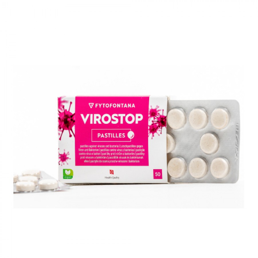Zdjęcie produktu - 2 fytofontana VIROSTOP, 50 pastylek do ssania