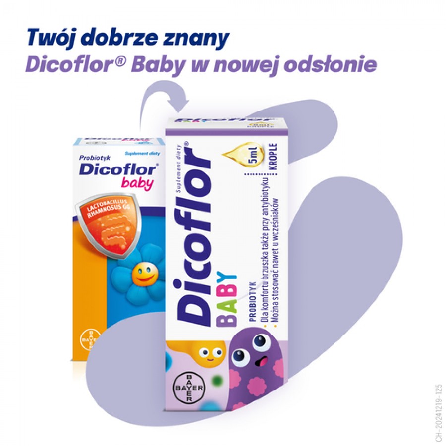 Miniaturka artykułu - #1 Zestaw 3x Dicoflor Baby krople, 5ml