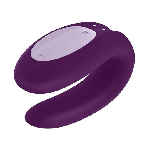 Miniaturka artykułu - #0 Satisfyer Double Joy  wibrator dla par sterowany aplikacją Violet