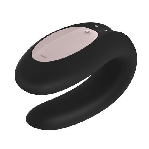 Miniaturka artykułu - #0 Satisfyer Double Joy Partner Vibrator wibrator dla par sterowany aplikacją Black