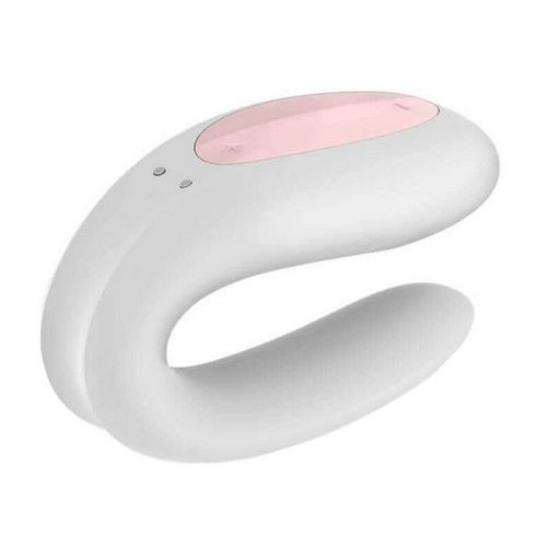 Miniaturka artykułu - #1 Satisfyer Double Joy Partner wibrator stymulujący dla obu partner&oacute;w sterowany aplikacją White