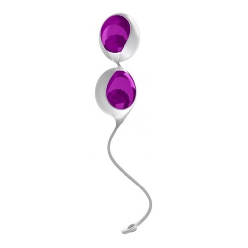 Miniaturka artykułu - #0 Ovo L1 Love Balls White Light Violet Kulki gejszy do ćwiczenia mięśni kegla