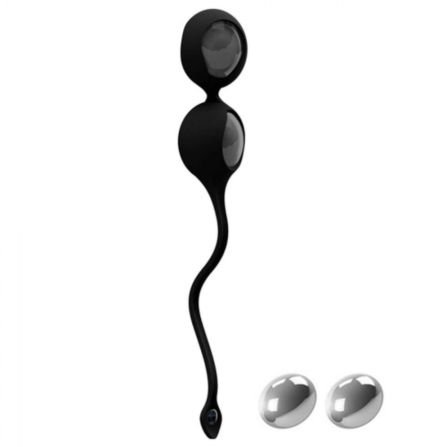 Zdjęcie produktu - 0 Ovo L1a Love Balls Black Kulki gejszy do ćwiczenia mięśni kegla