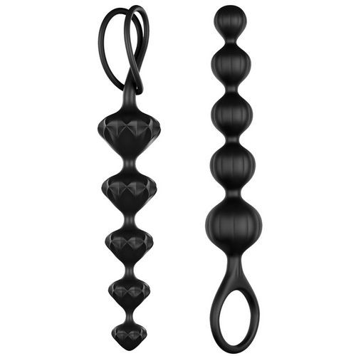 Miniaturka artykułu - #0 Satisfyer Beads black Kulki analne silikonowe