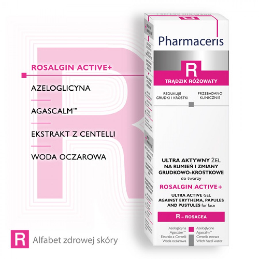 Zdjęcie produktu - 2 PHARMACERIS R Ultra aktywny żel na rumień i zmiany grudkowo-krostkowe do twarzy, 30ml