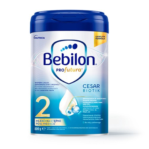 Zdjęcie produktu - 0 Bebilon Profutura Cesar Biotik 2 Mleko następne po 6. miesiącu, 800g + Sutricon Silikonowy Żel na blizny, 15ml