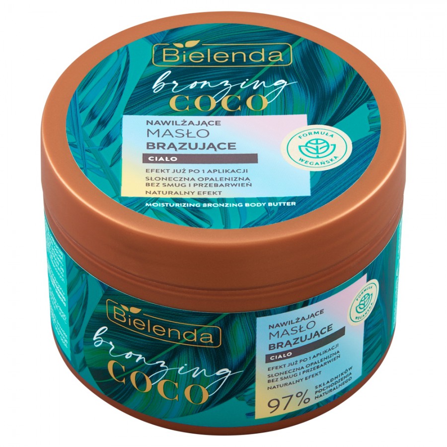 Miniaturka artykułu - #0 BIELENDA BRONZING COCO Nawilżające masło brązujące do ciała, 200ml