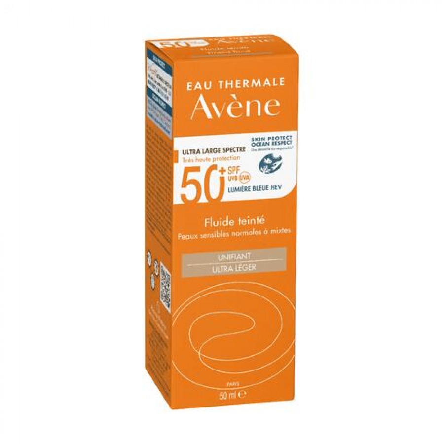 Miniaturka artykułu - #0 AVENE Fluid koloryzujący SPF50+ Bardzo wysoka ochrona przeciwsłoneczna, 50ml