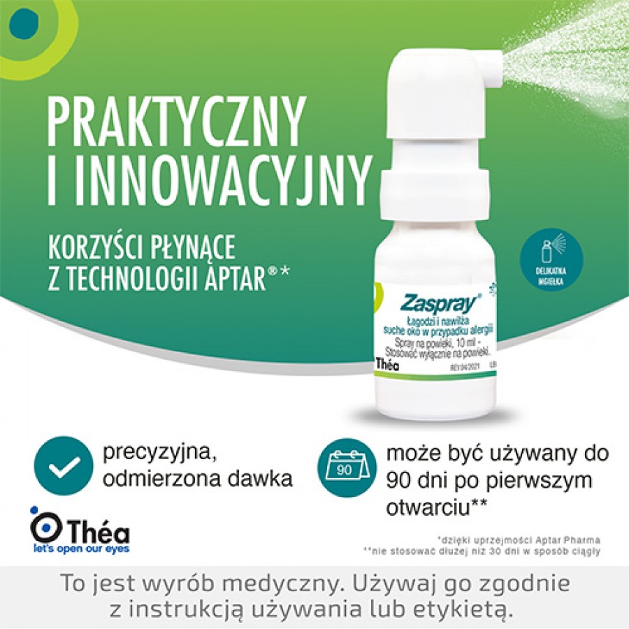 Zdjęcie produktu - 3 ZASPRAY spray na powieki, 10ml