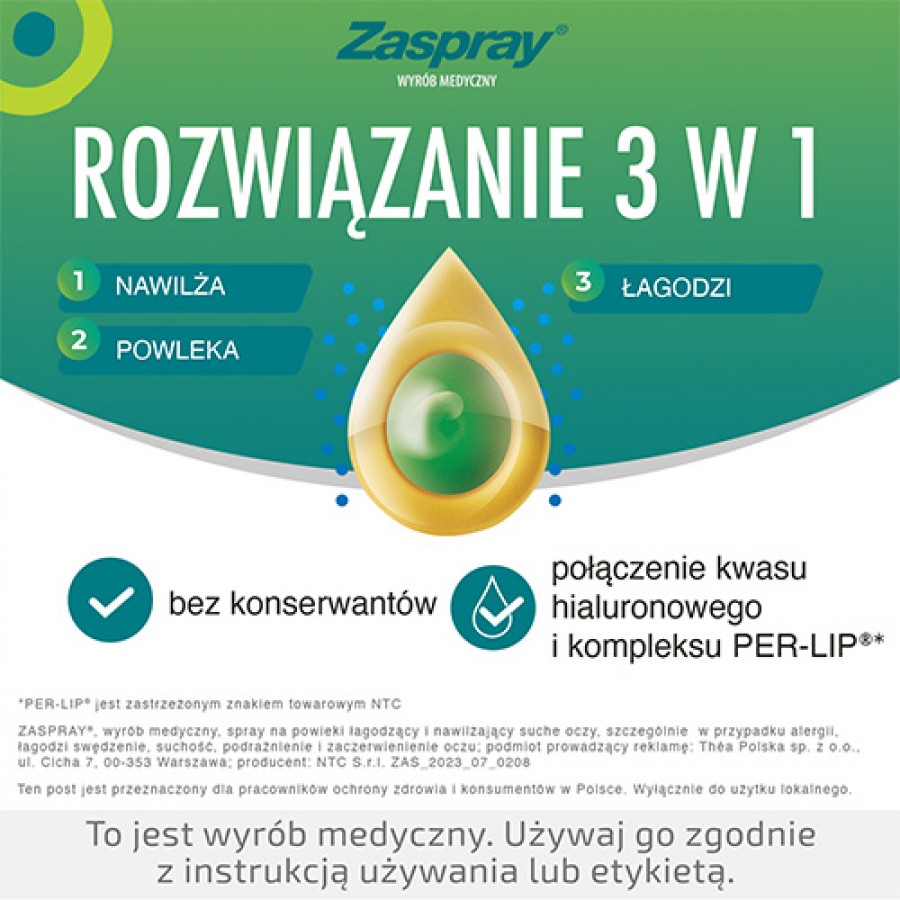 Zdjęcie produktu - 4 ZASPRAY spray na powieki, 10ml