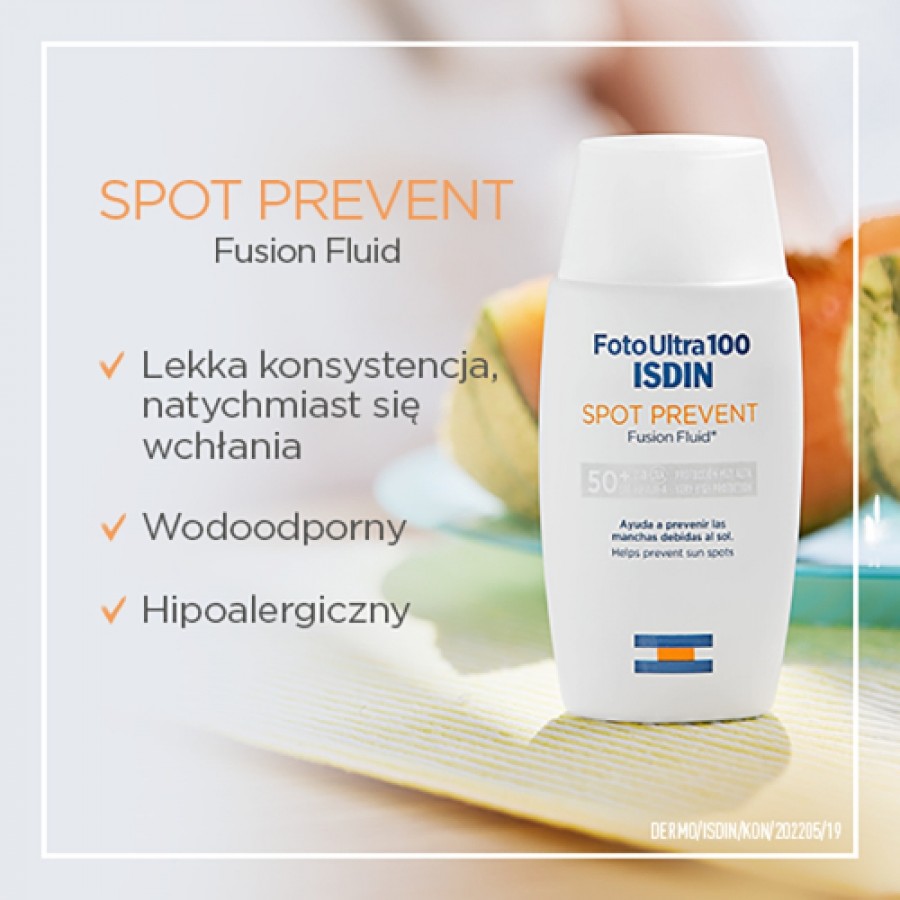 Zdjęcie produktu - 2 Isdin Fotoultra 100 SPOT PREVENT Fluid SPF 50+, 50ml