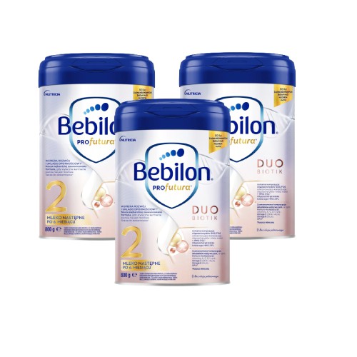 Zdjęcie produktu - 4 Zestaw 3 x Bebilon Profutura Duobiotik 2 mleko następne po 6. miesiącu, 800g