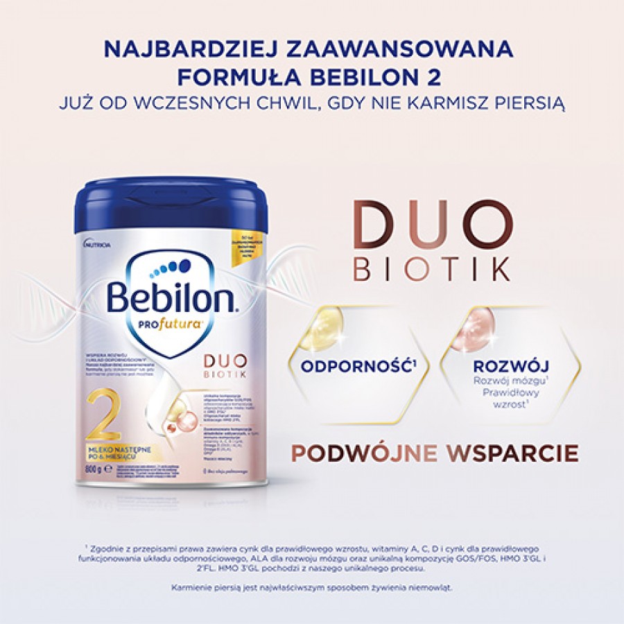 Miniaturka artykułu - #0 Zestaw 3 x Bebilon Profutura Duobiotik 2 mleko następne po 6. miesiącu, 800g
