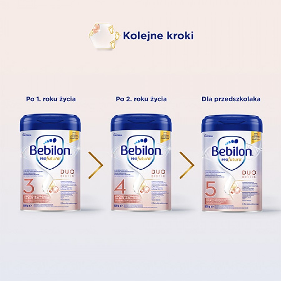 Zdjęcie produktu - 3 Zestaw Bebilon Profutura Duobiotik 2 Mleko następne dla niemowląt po 6. miesiącu, 4x 800 g