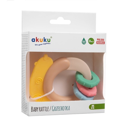 Miniaturka artykułu - #0 AKUKU Grzechotko - gryzak ślimak A0541