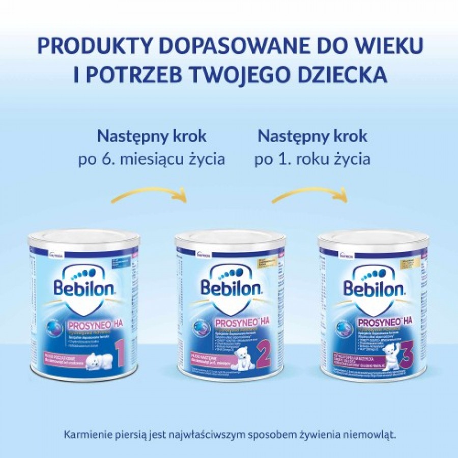 Zdjęcie produktu - 2 Bebilon Prosyneo HA 1 Mleko początkowe dla niemowląt od urodzenia, 400g