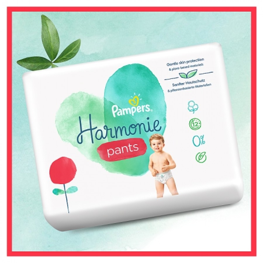 Zdjęcie produktu - 4 PAMPERS Harmonie Pants 6 Pieluchomajtki rozmiar 6, 18 sztuk