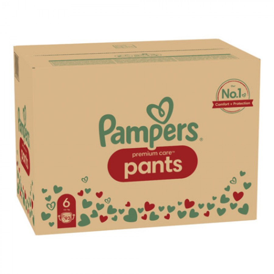 Zdjęcie produktu - 5 Pampers Premium Care Pants - pieluchomajtki dla dzieci rozmiar 6, 93 szt.