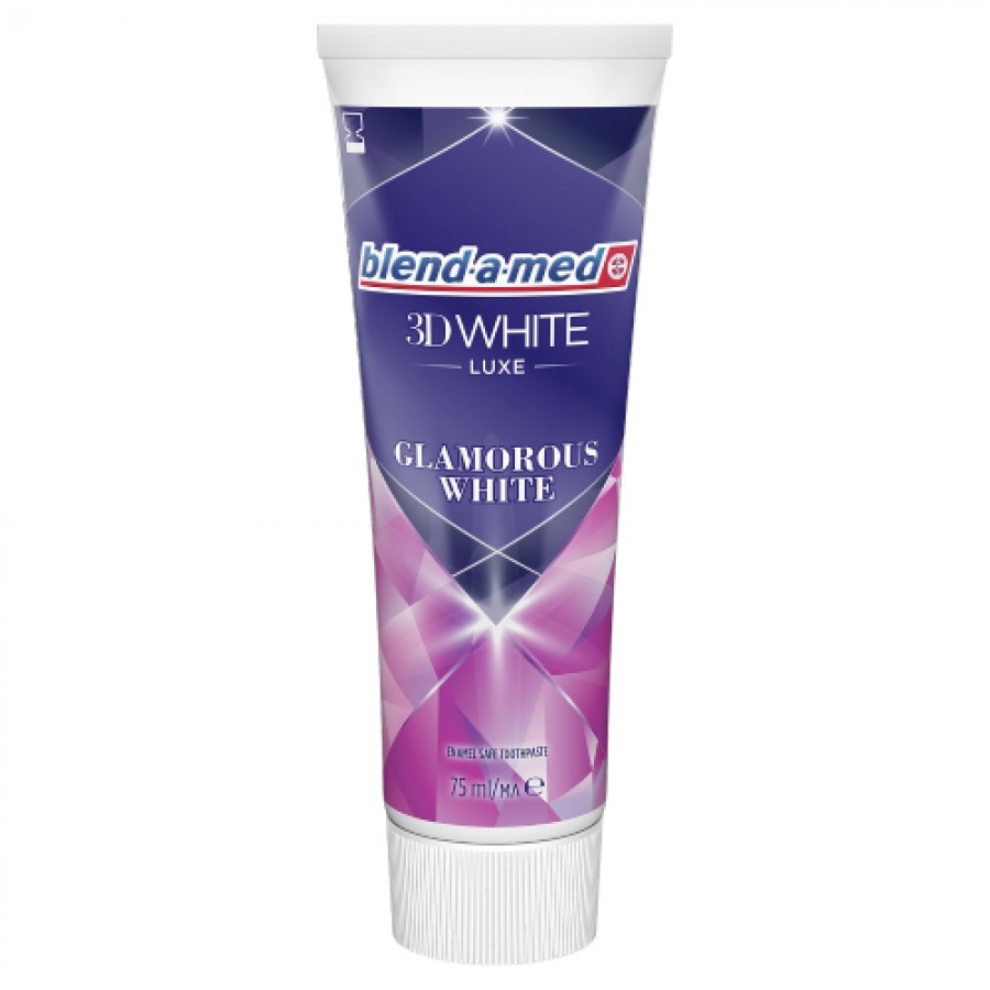 Zdjęcie produktu - 0 BLEND-A-MED 3DWhite Luxe Glamorous White Pasta do zęb&oacute;w 75 ml