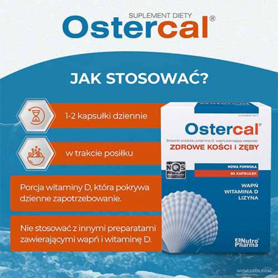 Zdjęcie produktu - 3 OSTERCAL, 90 kapsułek 