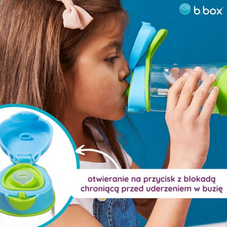 Miniaturka artykułu - #0 B.BOX Sportowa butelka tritanowa Lilac Pop 3+, 450ml	