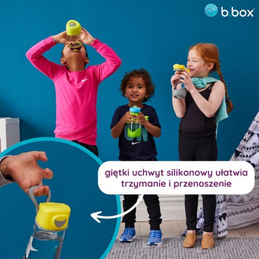 Miniaturka artykułu - #1 B.BOX Sportowa butelka tritanowa Lilac Pop 3+, 450ml	