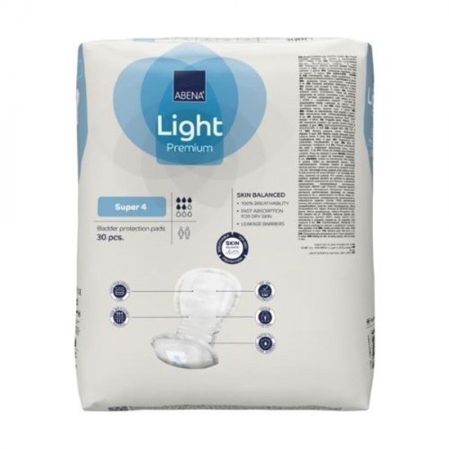Miniaturka artykułu - #0 ABENA Light Super 4 Chłonne wkładki urologiczne, 30 szt.