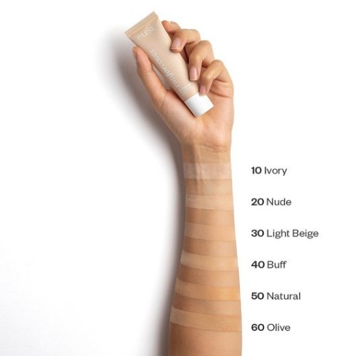 Zdjęcie produktu - 1 PAESE Podkład długotrwały kryjący Run For Cover SPF10 60W Olive, 30ml