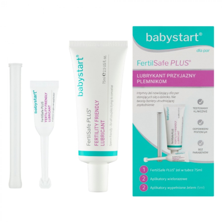 Miniaturka artykułu - #0 FertilSafe Plus MultiPack Intymny żel nawilżający, 75ml + aplikatory