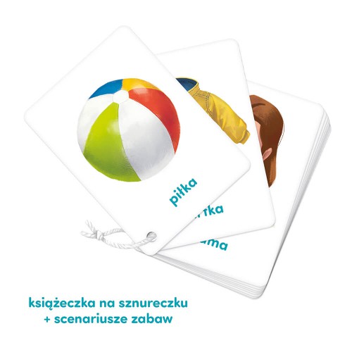 Miniaturka artykułu - #1 CzuCzu Karty obrazkowe na sznureczku. Pierwsze słowa dla dzieci 1+
