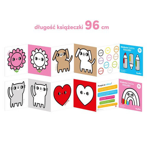 Zdjęcie produktu - 2 CzuCzu Akademia Kolory 2 książeczki + edukacyjny zestaw puzzli dla dzieci 18m+