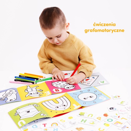 Zdjęcie produktu - 3 CzuCzu Akademia Litery 2 książeczki + edukacyjny zestaw puzzli dla dzieci 3+	