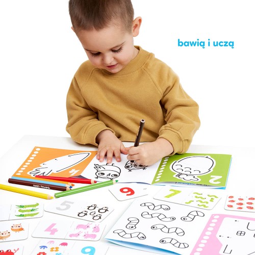 Miniaturka artykułu - #0 CzuCzu Akademia Cyfry 2 książeczki + edukacyjny zestaw puzzli dla dzieci 3+	