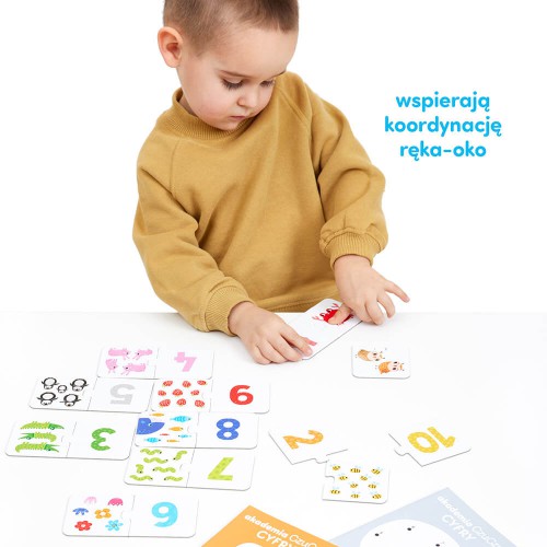 Zdjęcie produktu - 2 CzuCzu Akademia Cyfry 2 książeczki + edukacyjny zestaw puzzli dla dzieci 3+	