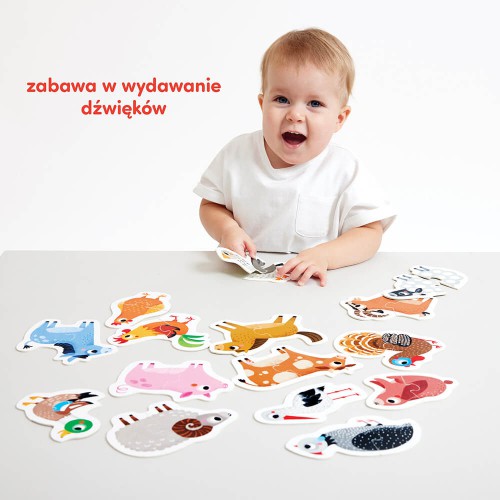 Miniaturka artykułu - #1 CzuCzu Puzzle do pary. Zwierzątka na wsi dla dzieci 18m+