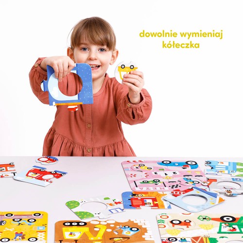 Miniaturka artykułu - #0 CzuCzu Układanki z dziurką. Pojazdy dla dzieci 2+