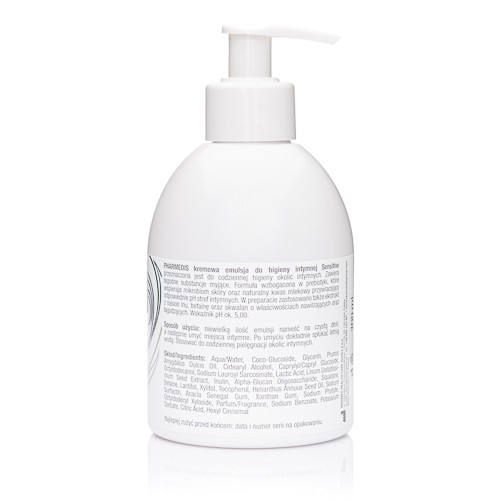 Miniaturka artykułu - #0 PHARMEDIS Sensitive Kremowa emulsja do higieny intymnej, 300 ml