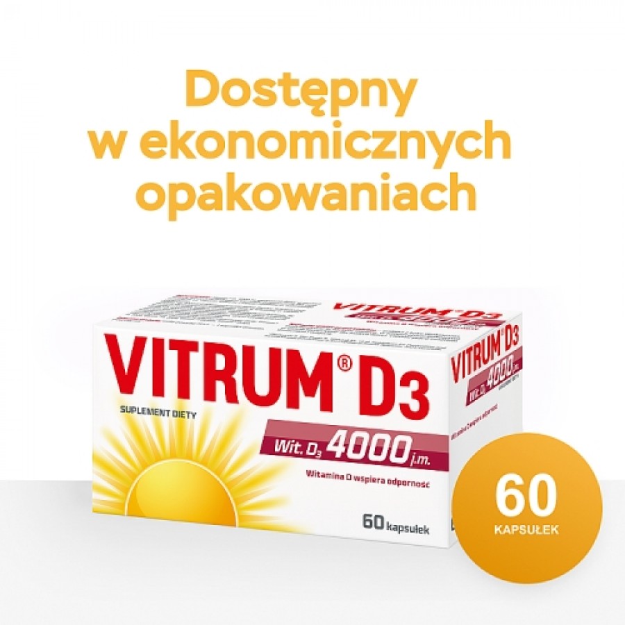Zdjęcie produktu - 2 Vitrum D3 Strong, 60kaps.