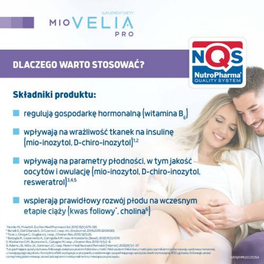 Zdjęcie produktu - 4 MIOVELIA PRO, 30kaps. + 30 saszetek