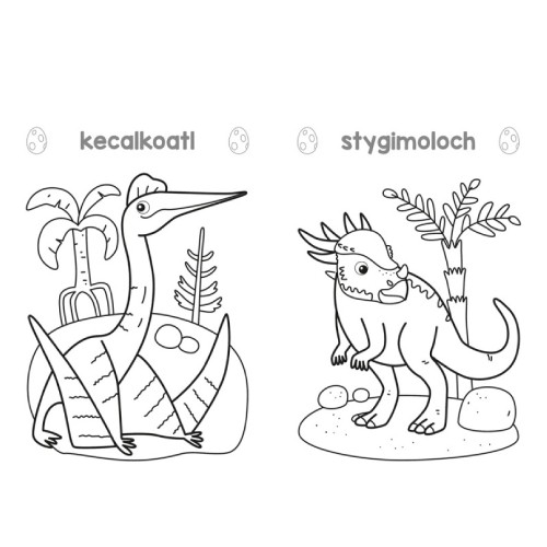 Miniaturka artykułu - #0 AKSJOMAT Dinozaury. Wesołe kolorowanki 4+