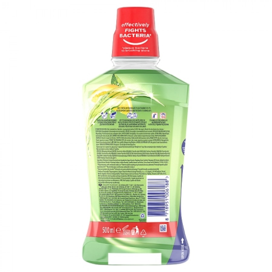 Miniaturka artykułu - #0 Colgate Plax Tea & Lemon Płyn do płukania jamy ustnej, 500 ml