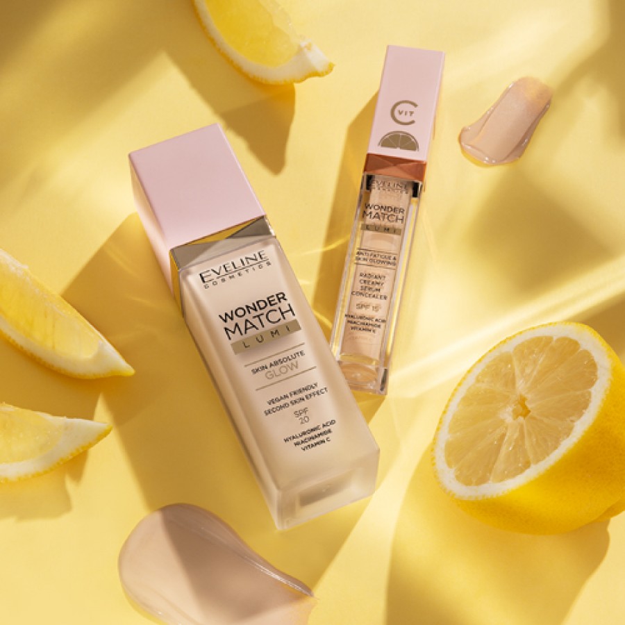 Zdjęcie produktu - 5 EVELINE Wonder Match Lumi Podkład rozświetlający 05 Light Neutral 30 ml