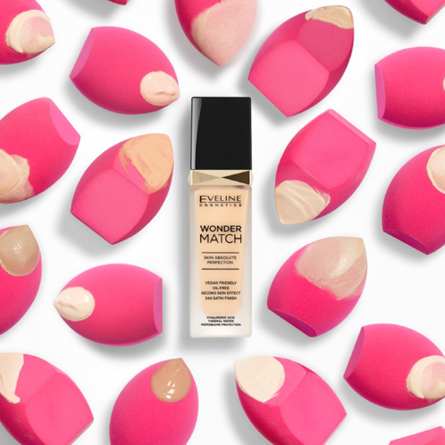 Zdjęcie produktu - 2 EVELINE Podkład Wonder Match 05 Light Porcelain, 30ml