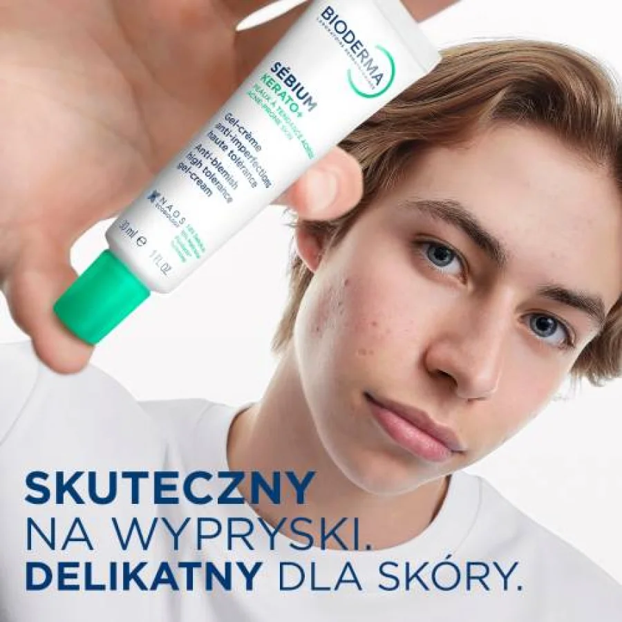 #5 – BIODERMA S&eacute;bium Kerato+ Żel-Krem Przeciwtrądzikowy, 30ml