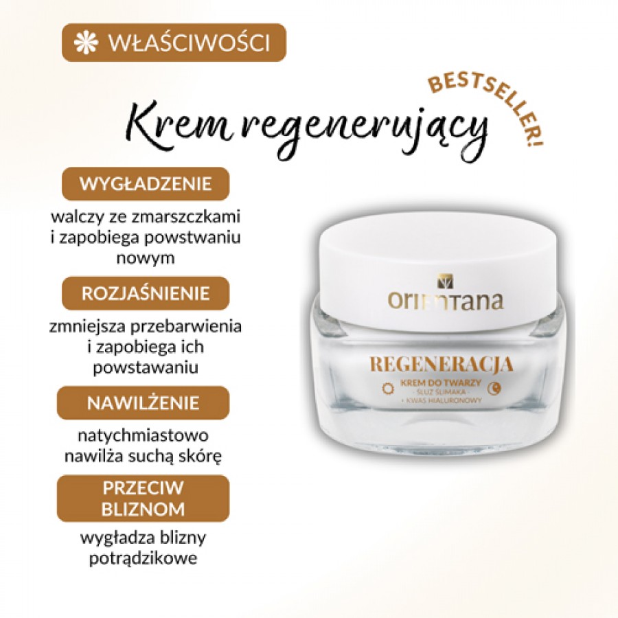 Miniaturka artykułu - #0 Zestaw Orientana Naturalny krem do twarzy ze śluzem ślimaka, 2 x 50 ml